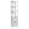 VASAGLE Bathroom Tall Cabinet, Linen Tower, Floor Storage Cupboard