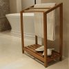Maximize Your Bathroom Space with the Cambridge-Casual Estate Teak Towel Rack