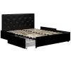 DHP Dakota Upholstered Platform Bed with Storage Drawers