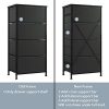 ROMOON 4 Drawer Fabric Dresser Storage Tower, Organizer Unit for Bedroom