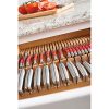 Rev-A-Shelf 2 Row Trimmable Knife Block Drawer Organizer Insert