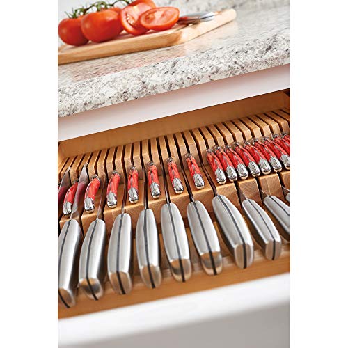 Rev-A-Shelf 2 Row Trimmable Knife Block Drawer Organizer Insert