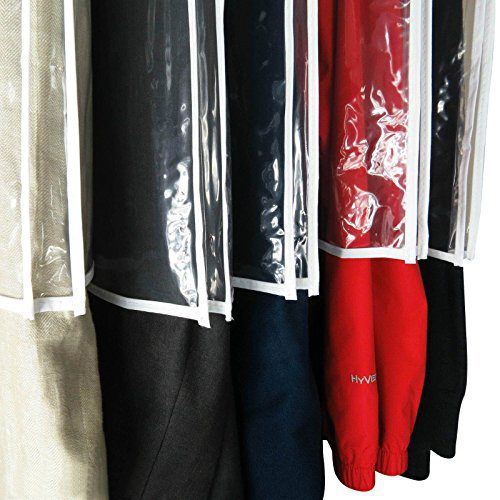 HANGERWORLD Pack of 20 Large Clear Shoulder Covers
