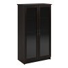 Ameriwood Home Quinton Point Glass Door Bookcase