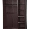 100% Solid Wood 3-Sliding Door Wardrobe/Armoire/Closet