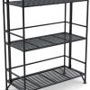 Convenience Concepts Designs2Go X-Tra Storage 3-Tier Wide Folding Metal Shelf