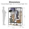 Maximize Storage Space with LANGRIA Heavy-Duty Clothes Closet Rack with Cover