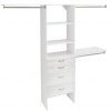 ClosetMaid SuiteSymphony Closet Organizer with Shelves and 4 Drawers