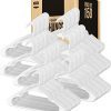 Utopia Home Plastic Hangers for Clothes Space Saving Notched Hangers