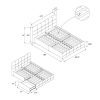 DHP Rose Storage, Upholstered Bed, Ivory Velvet, Queen
