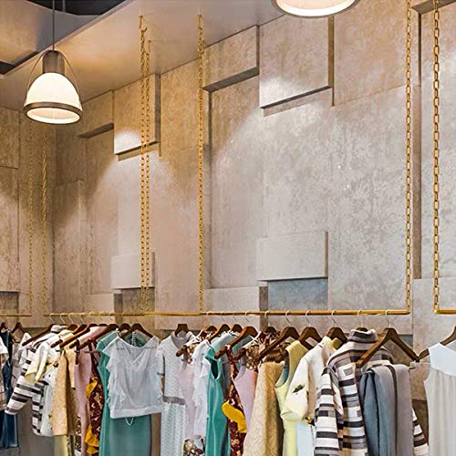 FURVOKIA 2 Pcs Adjustable Height Creative Iron Chain Clothing Hanging Racks