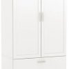South Shore 2-Door Wardrobe Armoire with Adjustable Shelves and Storage