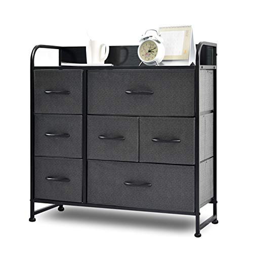 NSdirect Drawer Dresser Organizer with 7 Drawers - Wide Fabric Dresser