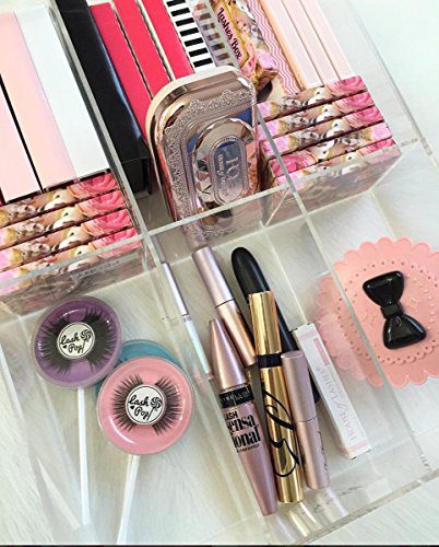 Alex 6 Acrylic Eyeliner Mascara Drawer Organizer for the Ikea Alex Divider