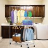 Sandusky Lee Steel Garment Rack, 2 Adjustable Shelves