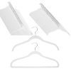Joy Mangano 120 Pack White Huggable Hangers Non Slip Velvet Hangers