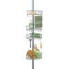 iDesign Twigz Bathroom Constant Tension Corner Shower Caddy for Shampoo