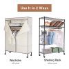 JS HOME Wardrobe Storage Organizer/Garment Rack
