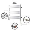 SHARNDY Heated Towel Rack Wall Mounted Plug-in Polished Towel Warmers