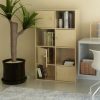 Furinno Pasir 4-Tier Shelf with 4 Door/Round Handle