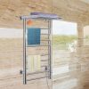 HomCom 9-Bar Stainless Steel Wall Mounted Electric Heated Towel Rack