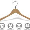 The Great American Hanger Company Wood Top Hanger