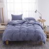 BFS HOME Washed Cotton Duvet Cover Queen, 3-Piece Duvet Cover Set