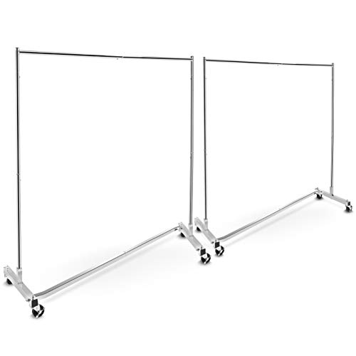Simple Trending Industrial Grade Z-Base Clothes Garment Rack