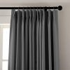 ChadMade Pinch Pleated Curtain Solid Thermal Insulated Blackout Extra