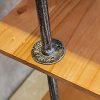 HANS CAO Industrial Style Rolling Clothes Rack,Heavy Standing Hanger