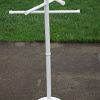Outdoor Lamp Company Portable 3 Bar Towel Tree - White
