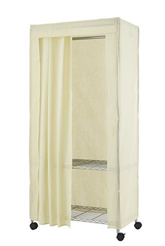 BestOffice Heavy Duty Clothes Hanger Rolling Garment Rack