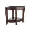 Decoteak Oasis Fully Assembled Teak Corner Shower Bench