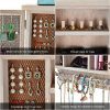 X-cosrack Rustic Hanging Jewelry Organizer,Wall Mounted Mesh Jewelry Holder