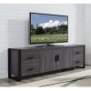 WE Furniture 70" Industrial Wood TV Stand Console,