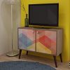 Manhattan Comfort Avesta Double Side Table 2.0 Collection Free Standing