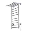 HomCom 9-Bar Stainless Steel Wall Mounted Electric Heated Towel Rack