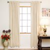 Blackout Curtain Beige Rod Pocket Energy Saving Thermal Insulated
