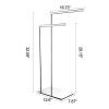 LANGPAI Freestanding Double Towel Racks Bathroom Accessories Towel