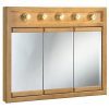 Design House Mirrors/Medicine Cabinets, 36", Nutmeg Oak