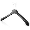 HANGERWORLD 10 Black 19.7inch Plastic Coat Jacket Clothes