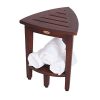 Decoteak New- Oasis Fully Assembled Teak Corner Shower Bench