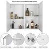 Homfa Bathroom Wall Mirror Cabinet, 27.6 X 23.6 Inch Multipurpose Storage