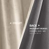 jinchan Beige Curtains Velvet Drapes Bedroom Window Curtains