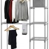 Simple Houseware Freestanding Clothes Garment Organizer Closet