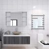 Homeleader Towel Warmer and Drying Rack, 9 Bars Plug-in Stainless Steel