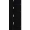 HODEDAH IMPORT 5-Shelf Bookcase Cabinet