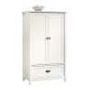 Sauder County Line Armoire, Soft White finish