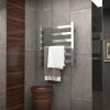ANZZI Note 6-Bar Wall Mounted Towel Warmer in Polished Chrome