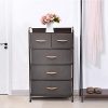 WAYTRIM Fabric 5 Drawers Storage Organizer Unit Easy Assembly